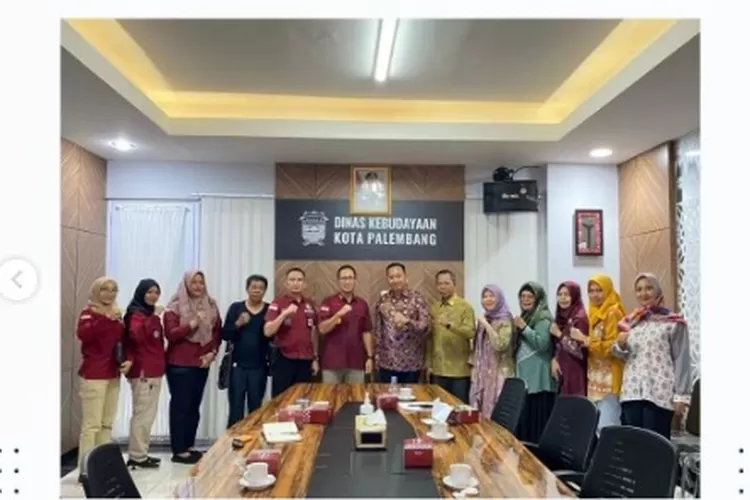 Kalapas Anak Klas 1 Palembang Tetra Destroi berkunjung ke Dinas Kebudayaan Palembang.  (tangkapan layar instagram @LPKAPalembang)