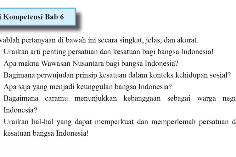 Kunci Jawaban PKN Kelas 11 Halaman 204: Uji Kompetensi Bab 6 Hal Yang ...