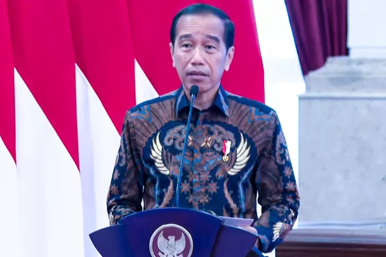 Presiden Indonesia, Joko Widodo pada acara SPBE Summit 2024, di Jakarta, Senin 27 Mei 2024.