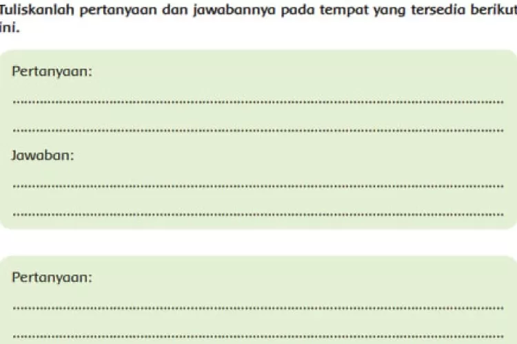 Kunci Jawaban Tema 6 Kelas 5 Halaman 108: Tuliskanlah Pertanyaan ...