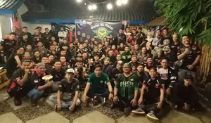 Kopdargab dan Halal Bihalal Paguyuban Honda Streetfire Jawa Barat Digelar di Subang  