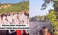 Jalan Putus dan Sawah Ditutup Warga, Anak-anak di Riseh Tunong Aceh Utara Sulit Akses Menuju Sekolah, Guru Minta Pemda Segera Turun Tangan