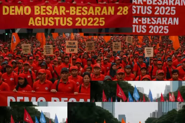 Ilustrasi. Demo 28 Agustus 2025. (TikTok/@ochil309)
