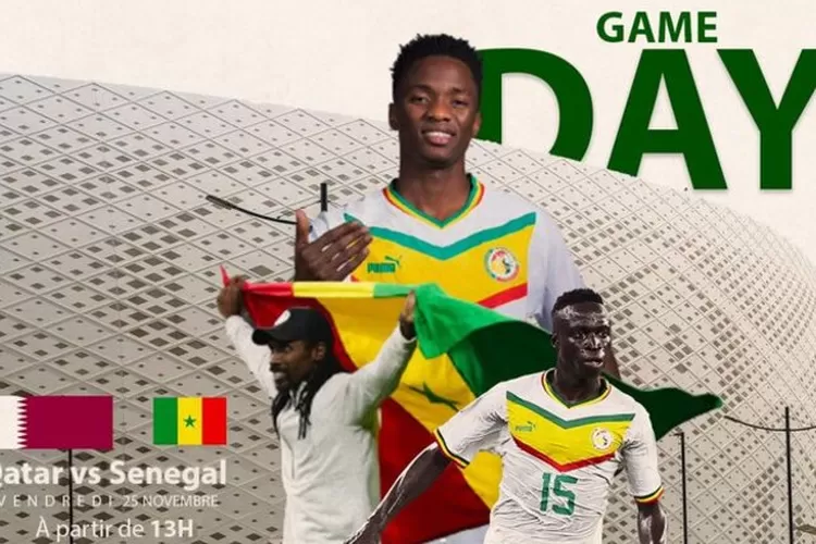 Hasil Pertandingan Qatar vs Senegal Piala Dunia 2022  berakhir dengan skor 1-3 untuk kemenangan Senegal (Twitter @footballsenegal)