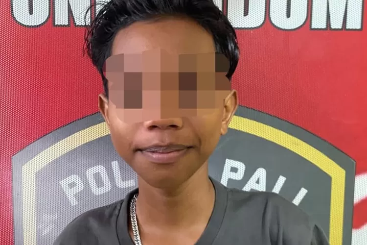 Salah satu pelaku Pencuri Sawit (B4R/KetikPos.com)