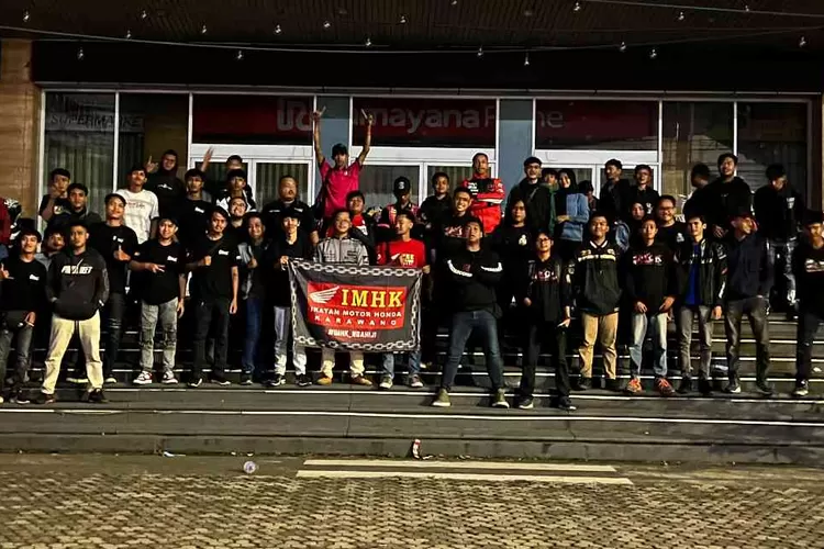 Sambut Ramadan, komnitas motor dari Ikatan Motor Honda Karawang (IMHK) mengadakan kopdargab.