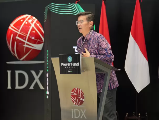 PELUNCURAN: Moleonoto The, Direktur Utama, PT Indo Premier Sekuritas saat meluncurkan seri produk baru di IPOT Fund, Senin (8/7/2024). (ISTIMEWA)