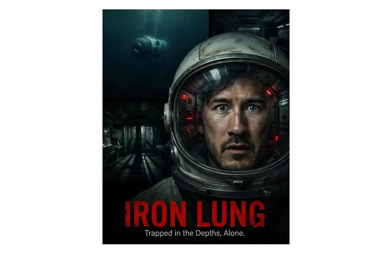 Film Iron Lung dibintangi Mark Fischbach, Caroline Rose Kaplan, Elsie Lovelock.