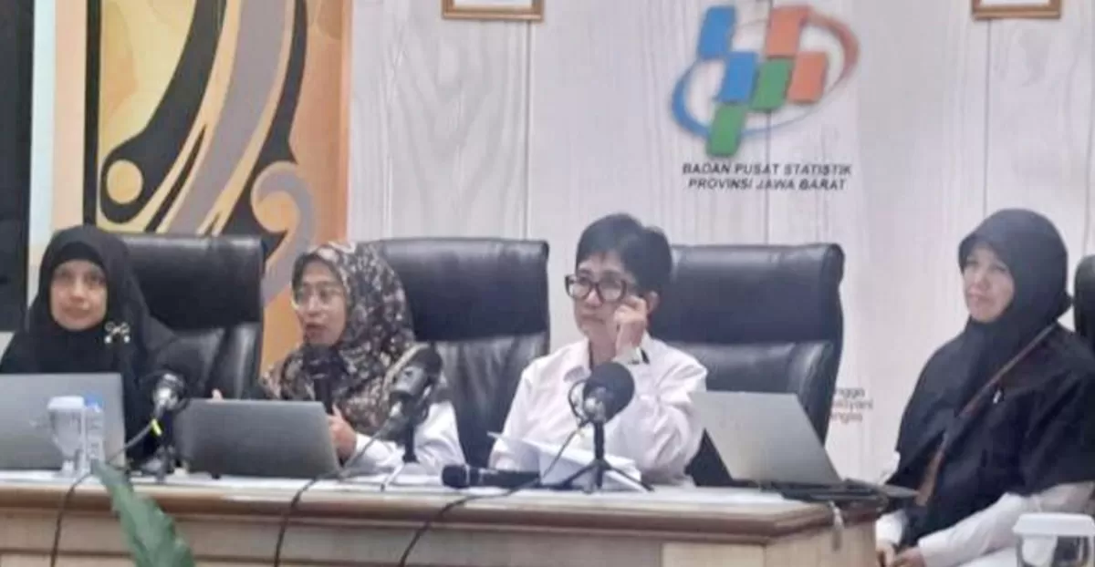 BPS Jawa Barat saat ekpose pertumbuhan ekonomi Jawa Barat yang tumbuh mencapai 5,79 Persen.