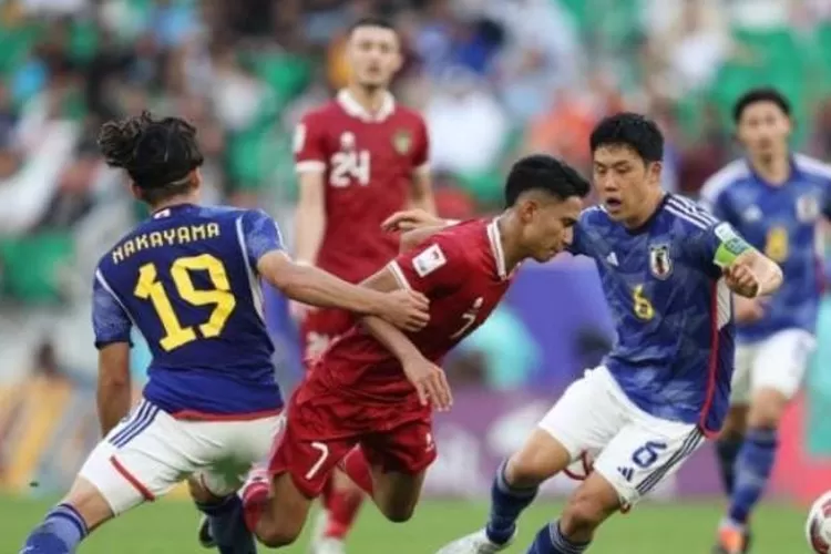 Potret Timnas Indonesia vs Timnas Jepang dalam laga fase grup AFC Asian Cup 2024, pada 24 Januari 2024 lalu.  (Dok. PSSI)