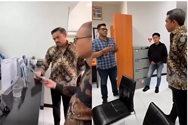 Menteri UMKM, Maman Abdurrahman memberi pujian khusus kepada Mantri BRI yang memberikan penjelasan terkait kebijakan KUR untuk UMKM. (Threads.com/@aulia_putri_najwa)