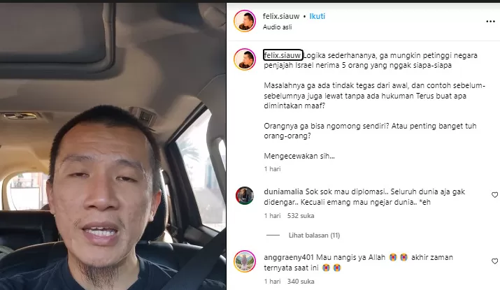 Kritis pedas Felix Siauw