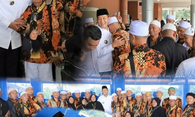 Bupati PALI Asgianto ST Wujudkan Masyarakat Religius Lewat Program Umroh Gratis, Sambut Langsung Kepulangan Jamaah