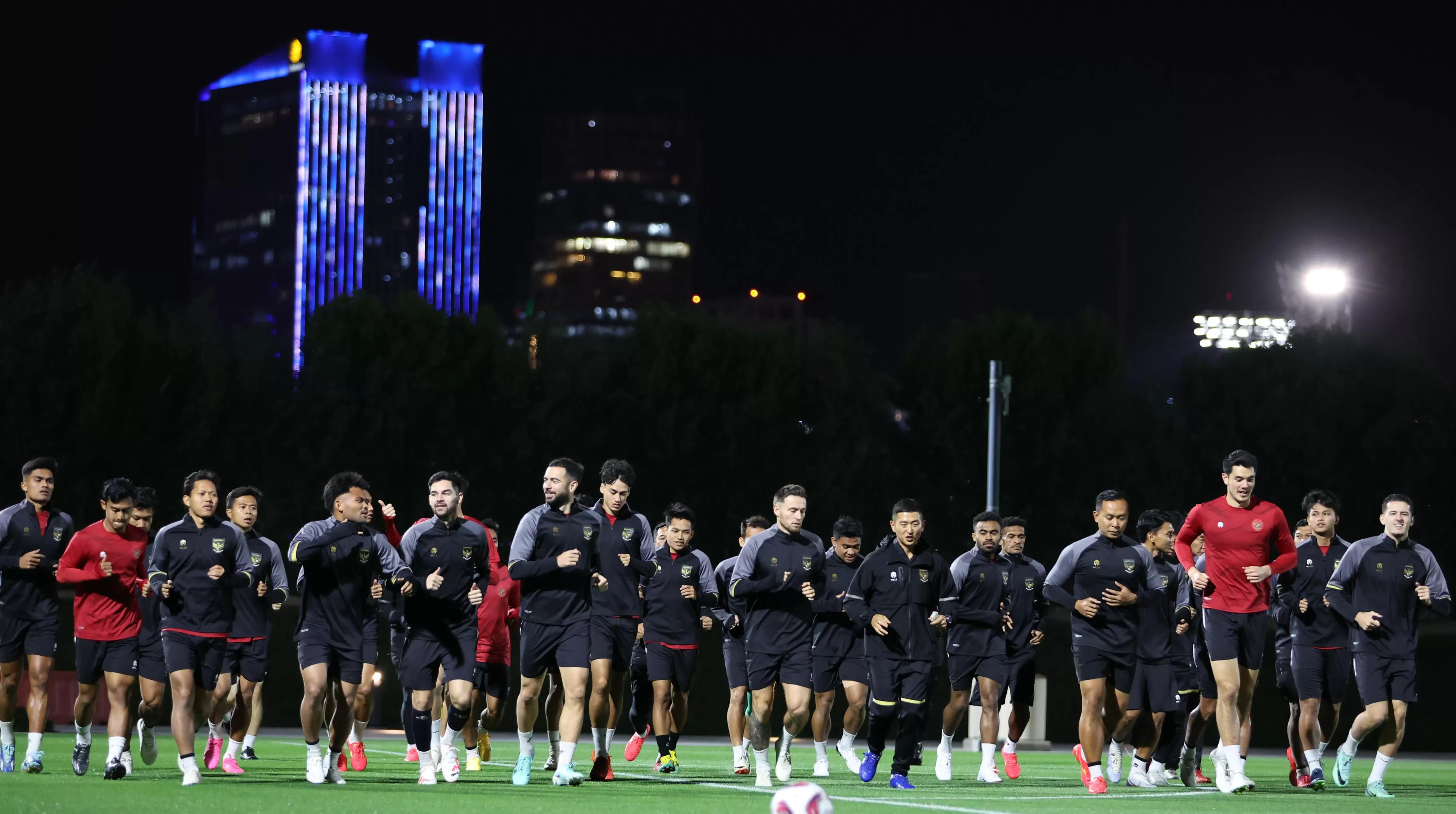 Timnas Indonesia latihan taktik persiapan melawan Iran  (Dok : PSSI)