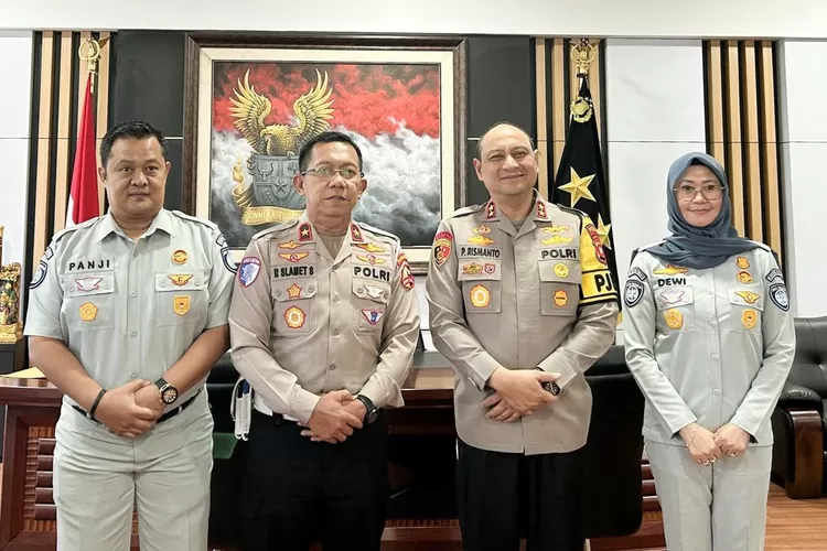 Jasa Raharja dan Korlantas Polri Tingkatkan Sinergi Lewat Monev Penegakkan Hukum TW III 2024