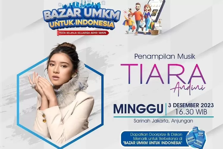 Poster Tiara Andini tampil di Sarinah (Sumber: Instagram)