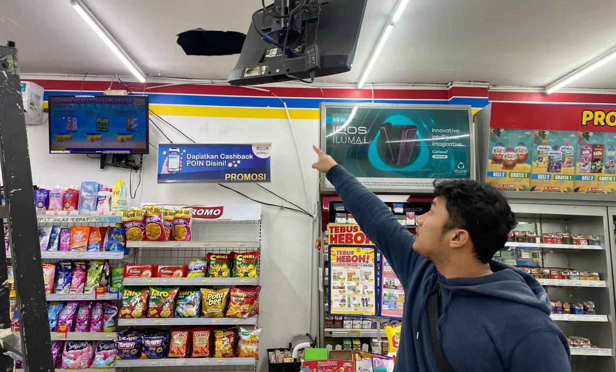 Polisi Tangkap Terduga Pelaku Pembobol Minimarket di Sukabumi, masuk melalui atap (Humas)