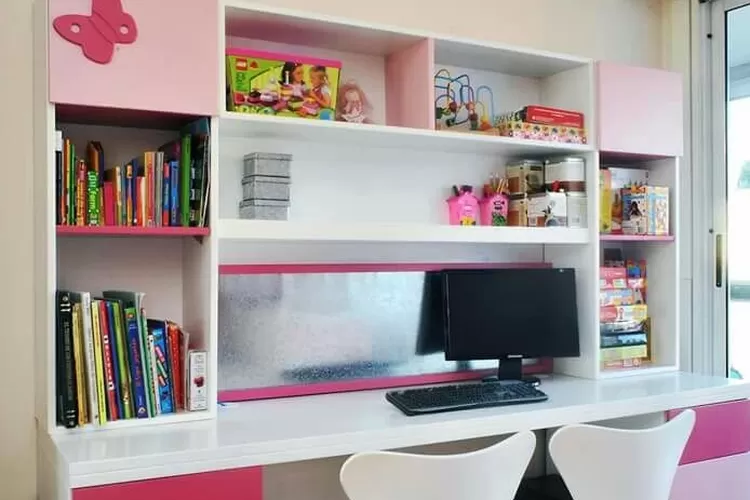 7 Desain Meja Laptop Anak Perempuan yang Kreatif dan Cantik untuk Ruang Belajar Mereka.