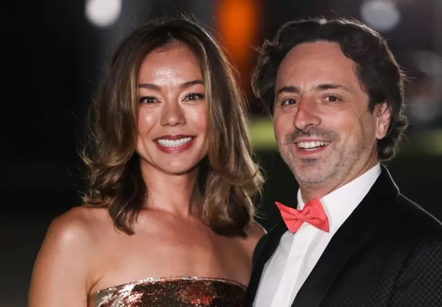 Sergey Brin dan istrinya, Nicole Shanahan. (Instagram/bnzenglish)