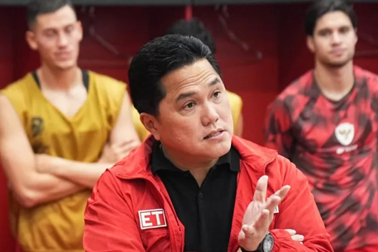 Erick Thohir Beri Motivasi Keras di Ruang Ganti, Ajak Timnas Indonesia Lakukan Introspeksi (Foto: Gorajuara.com / Website PSSI)