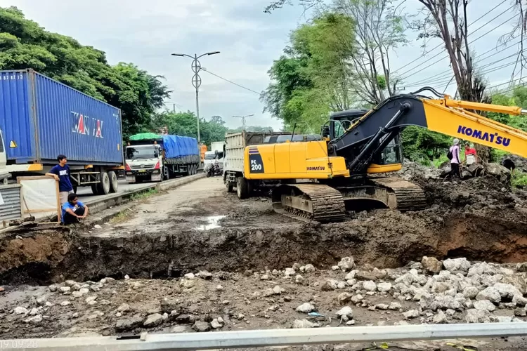 Box cross drain di Jalan Wali Songo Semarang yang dibangun untuk mencegah banjir. (Dok. Humas Pemkot)