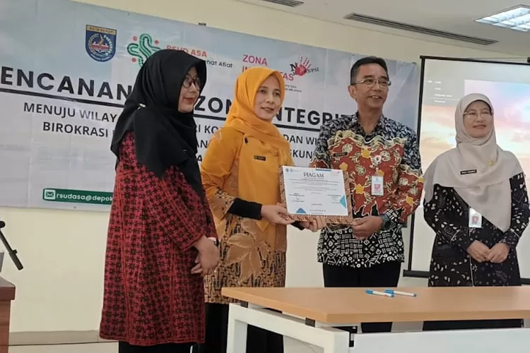 Prosesi mencanangkan pembangunan ZI menuju WBK dan WBBM RSUD ASA Kota Depok, Jumat (31/5) (DOK RSUD ASA KOTA DEPOK)