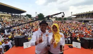 Di Hadapan 30.000 Massa, Imam-Ririn Siap Sukseskan Makan Bergizi Gratis Prabowo dan Gibran di Depok Plus Makanan Tambahan Buat Balita