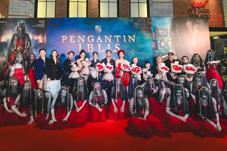 Gala premiere film Pengantin Iblis yang diadakan di Jakarta pada 22 Januari 2025, dihadiri lebih dari 1.000 tamu undangan dan penggemar untuk menyaksikan pemutaran perdana film.  (Foto: Dok. Istimewa)