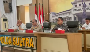 Wakapolda Sultra Pimpin Rapat Koordinasi Lintas Sektoral Pastikan Kesiapan Operasi Ketupat Anoa 2026