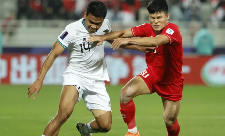 Laga sengit Timnas Indonesia Vs Timnas Vietnam di Piala Asia 2023. Sumber Foto | (Bola.com)