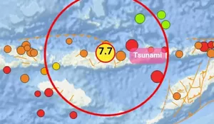 NTT Diguncang Gempa 7,7 SR, Terjadi Tsunami dengan Ketinggian hampir 1 Meter di Flores hingga Baubau Sultra, Begini Update Kondisinya