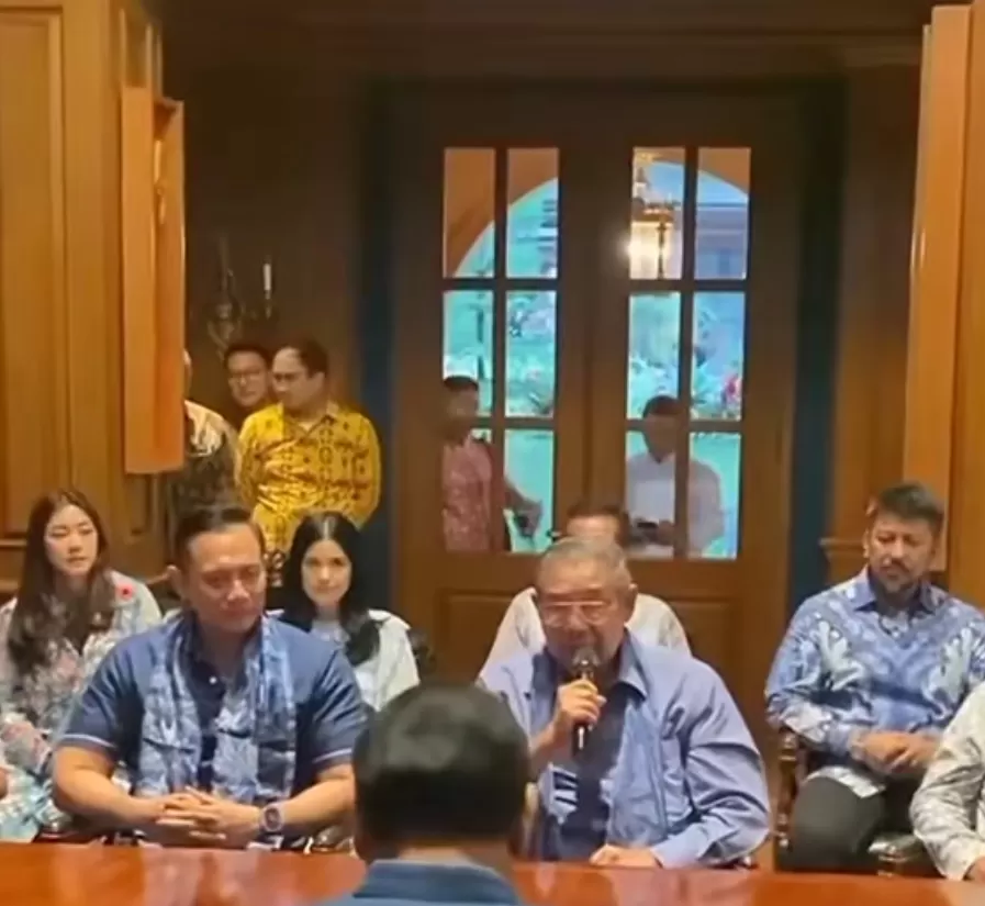 SBY bertemu Prabowo, siap all out turun gunung  (TikTok/ @Sony bravo X bravo)