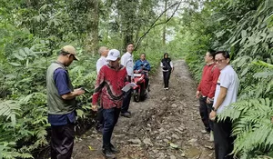 Jalan Lingkar Selatan Cihanjawar-Citeko Kabupaten Bogor Diukur