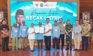 Ratusan Penarik Becak Lansia di Pulau Jawa Terima Bantuan Becak Listrik dai Presiden RI Prabowo Subianto