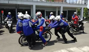 DAM Gelar Pelatihan Safety Riding bersama Palang Merah Indonesia Kota Cimahi