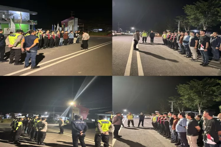 Polres Pali melaksanakan kegiatan rutin yang ditingkatkan (KRYD) berupa razia terpadu pada Jumat malam, 25 April 2025. (B4R/KetikPos.com)