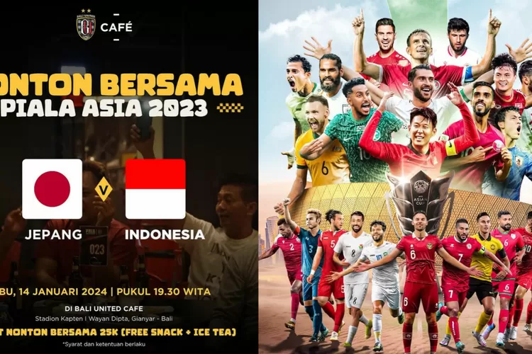 Gratis Nonton Bareng Jepang Vs Timnas Indonesia Piala Asia Di Bali ...