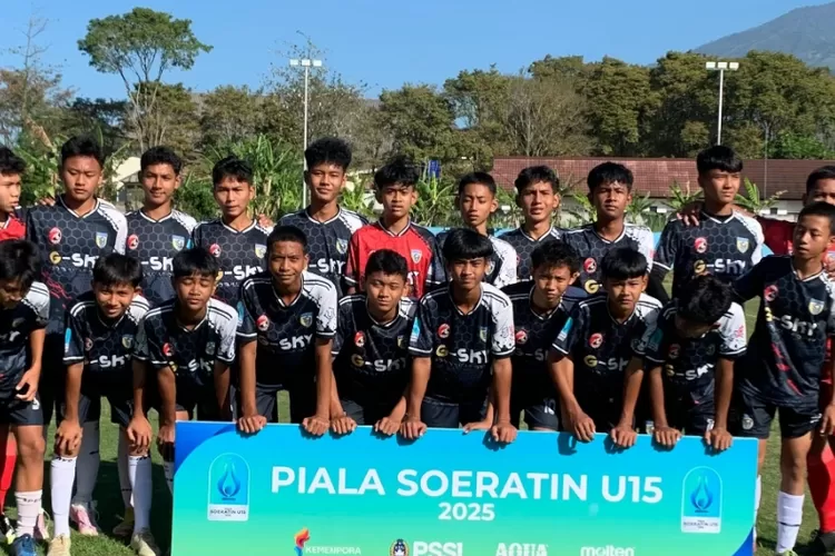 Citeureup Raya usai menahan imbang Unikhsa dari Bali pada laga perdana babak penyisihan Grup E Piala Soeratin U15 2025.