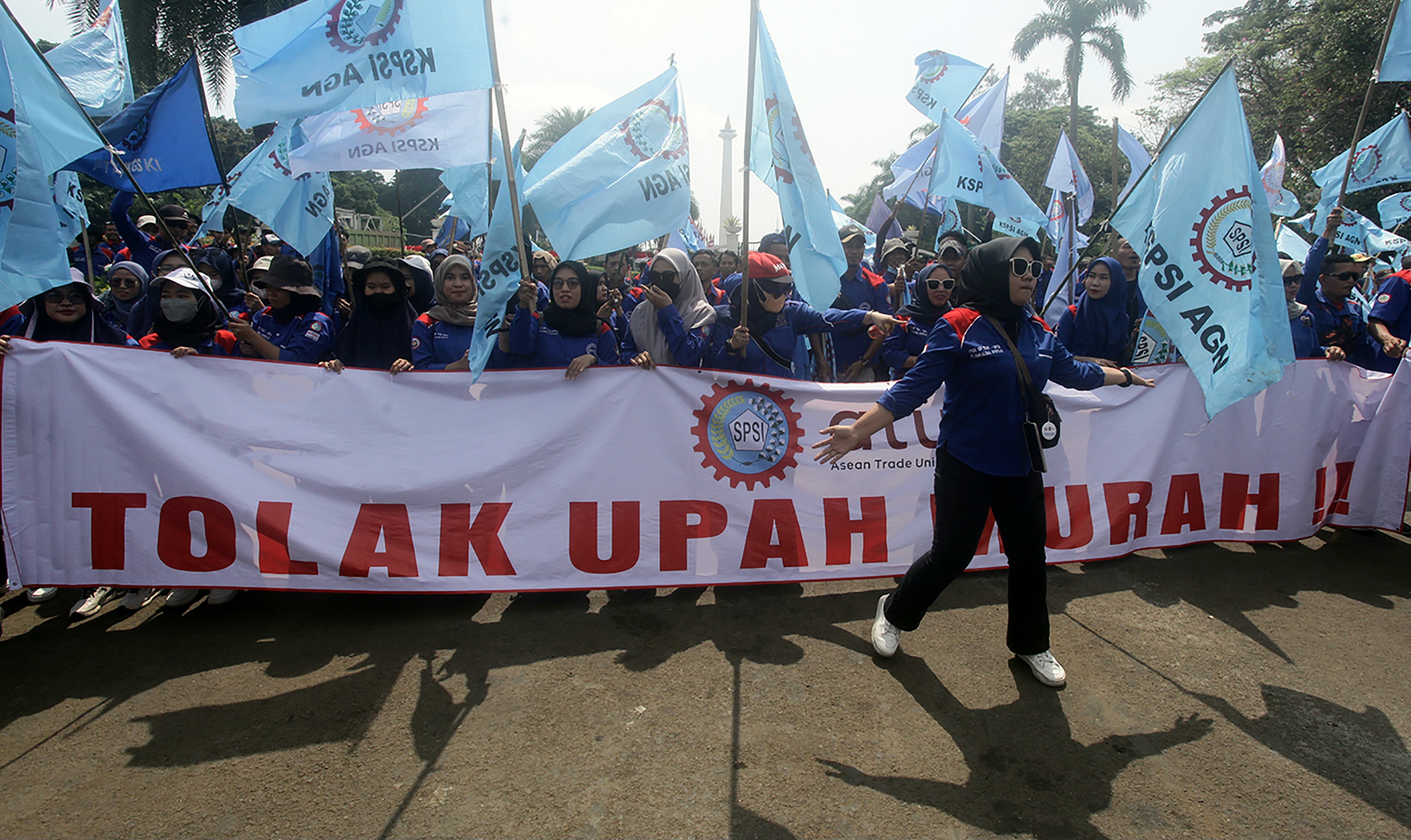 Demo Buruh, Desak Pemerintah Cabut Omnibus Law UU Cipta Kerja