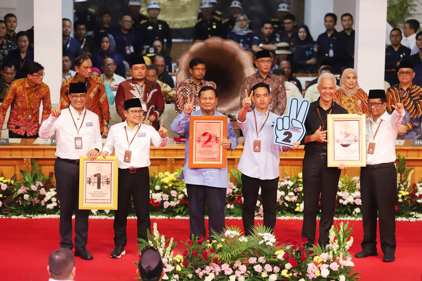 Penetapan Nomor Urut Capres Dan Cawapres Pasangan Pilpres 2024